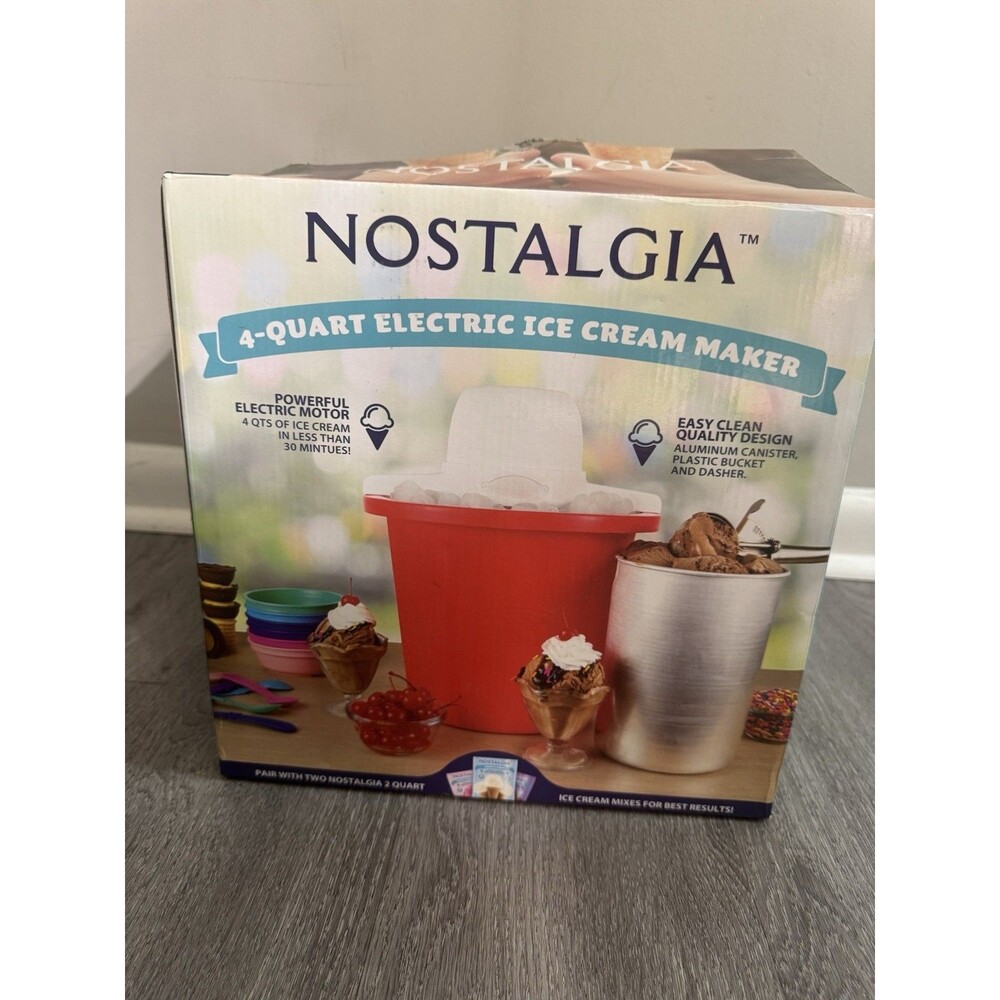 Nostalgia ICMP400 4-Quart Electric Ice Cream Maker